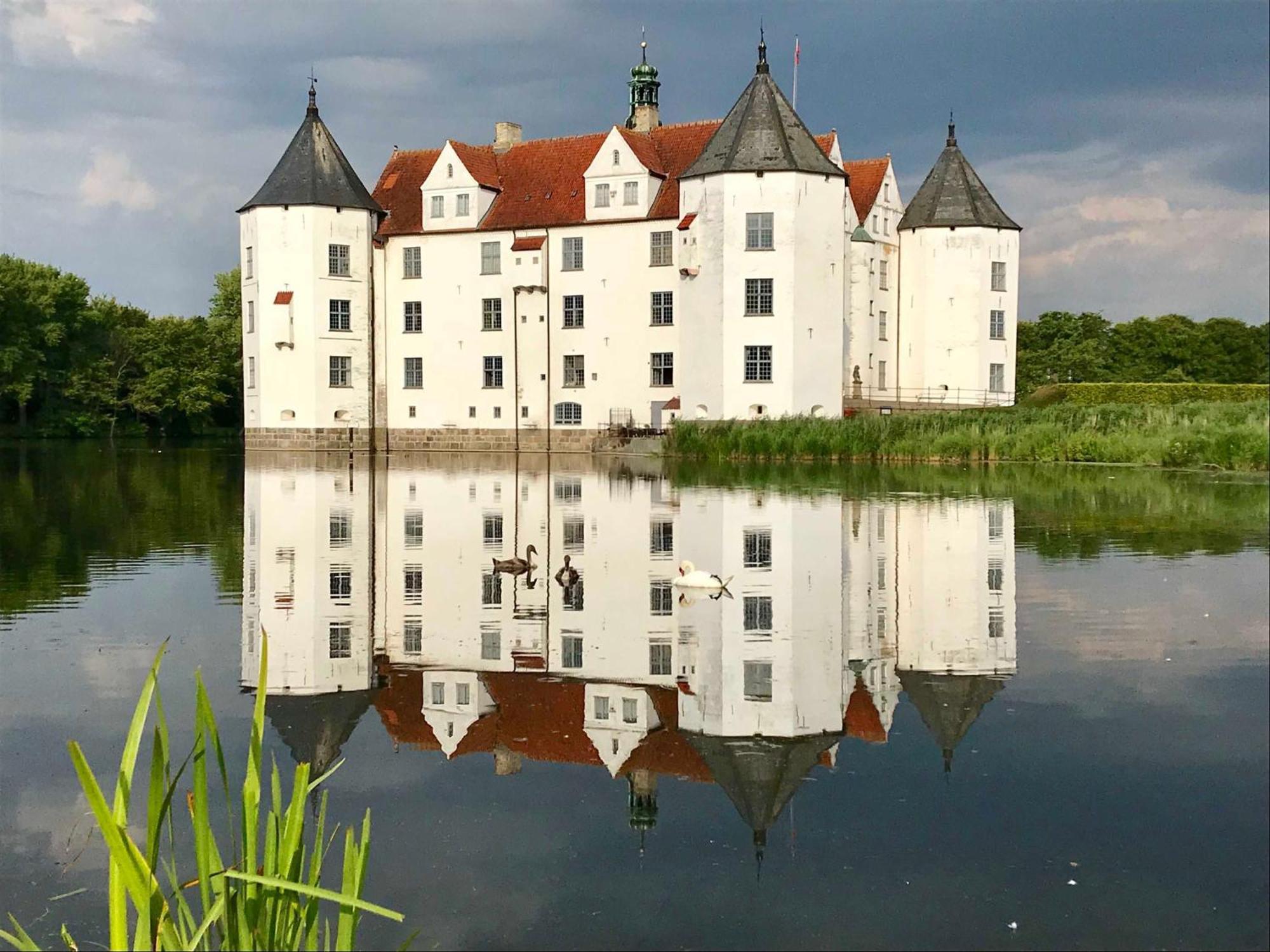 Ferienwohnung Skowronek Am Kurpark Glücksburg Exterior foto